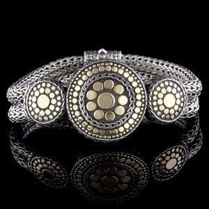 John Hardy 18K Gold/Sterling Silver Est Bracelet